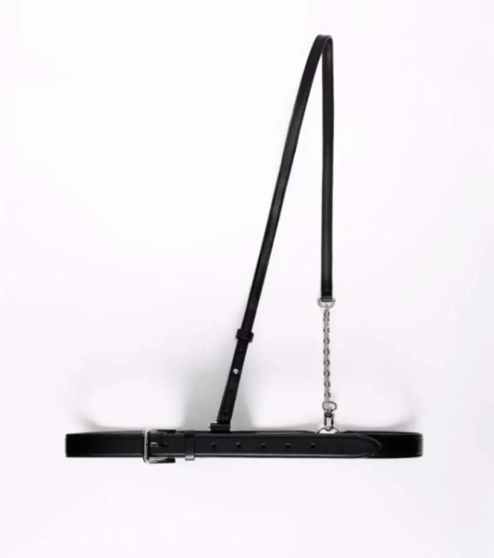 Maje Leather Harness Strap